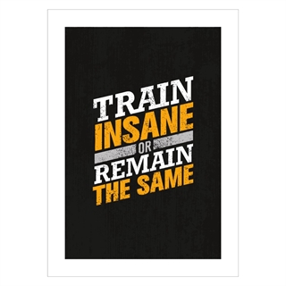 Affisch - Train insane