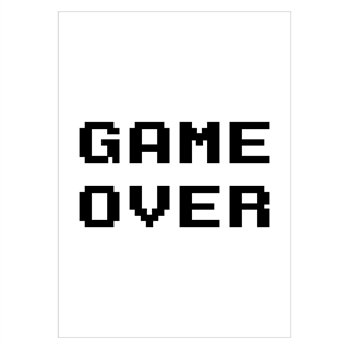 Affisch - Game Over Pixels