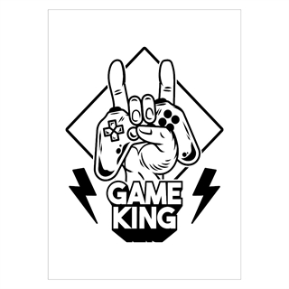 Affisch - Game King 2 färger