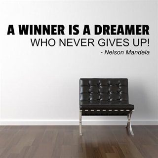 A winner is a dreamer - Väggdekor